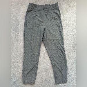 BRAND NEW - high waisted striped paper bag trousers